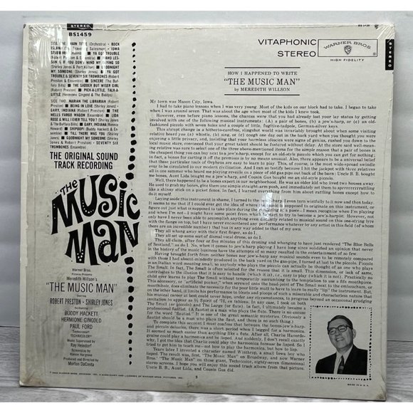 The Music Man Original Soundtrack Vinyl LP Robert Preston Shirley Jones Shrink - Picture 4 of 5
